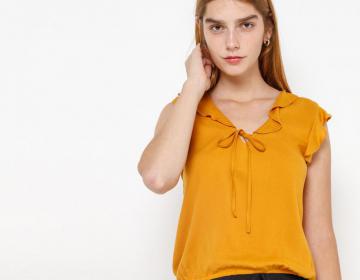 Blusa Sybilla para Mujer-Amarillo