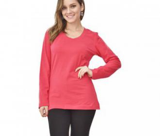 Polo Mujer Manga Larga - Fucsia